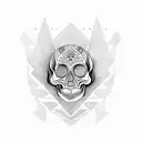 xibalba , skull , mayans, piramid   tattoo design idea