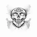 xibalba , skull , mayans, piramid   tattoo design idea