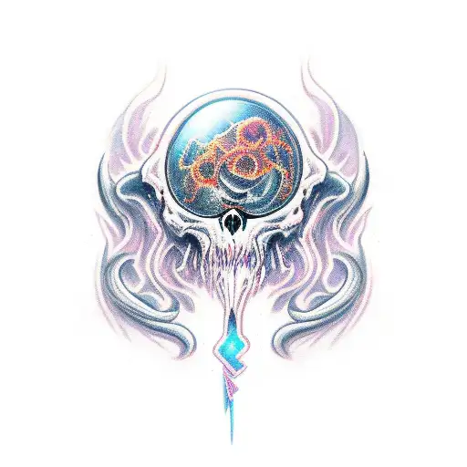 warlock tattoo design idea