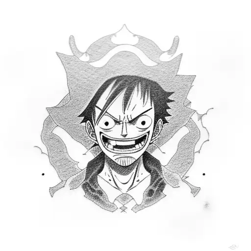 One Piece Luffy  One piece luffy, One piece tattoos, Monkey d luffy