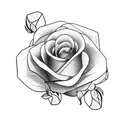 aaliyah with roses tattoo design idea