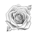 aaliyah with roses tattoo design idea