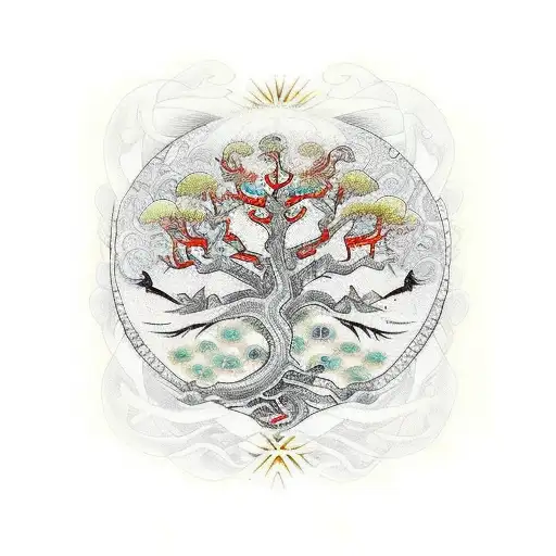 kabbalah tree of life, eros and magic in the renaissance tattoo design idea