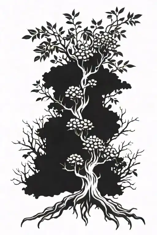 poison tree tattoo design idea