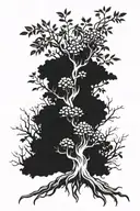 poison tree tattoo design idea
