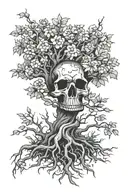 poison tree tattoo design idea