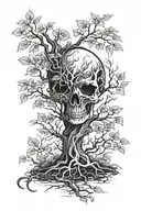 poison tree tattoo design idea