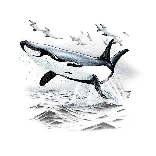 orca whale chest tattoo tattoo design idea