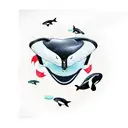 orca whale chest tattoo tattoo design idea