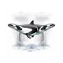 orca whale chest tattoo tattoo design idea