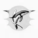 orca whale chest tattoo tattoo design idea