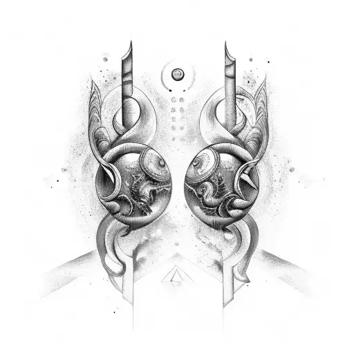 aquarius, Gemini, infinity  tattoo design idea