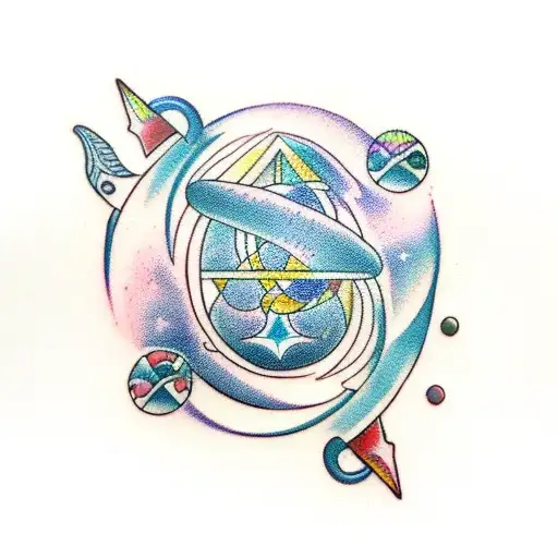 aquarius, Gemini, infinity  tattoo design idea