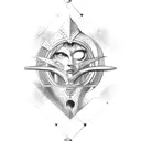 aquarius, Gemini, infinity  tattoo design idea