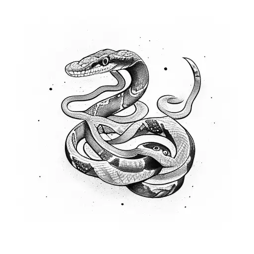 snake on a sleeve with filler tattoos tattoo design idea