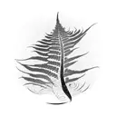 Fern Tree tattoo design idea