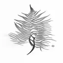 Fern Tree tattoo design idea
