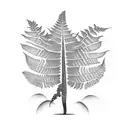 Fern Tree tattoo design idea