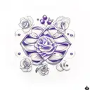 blueberry  tattoo design idea