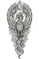 phoenix tattoo design idea