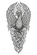 phoenix tattoo design idea