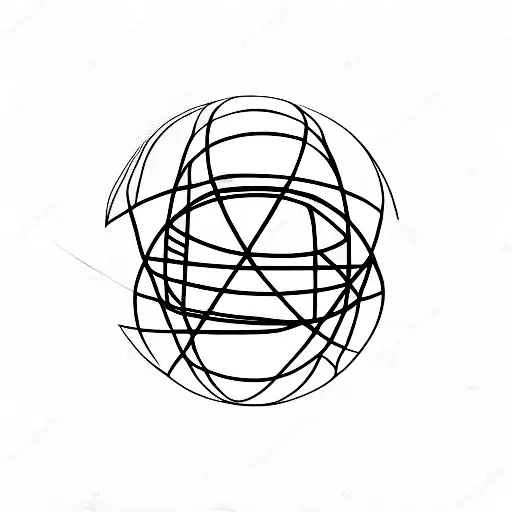 small globe tattoo design idea