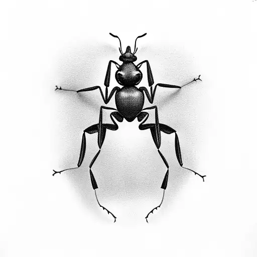 ant tattoo design idea
