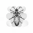 ant tattoo design idea