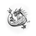 Welsh Dragon tattoo design idea