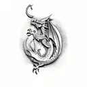 Welsh Dragon tattoo design idea