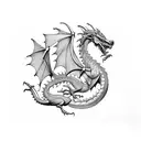 Welsh Dragon tattoo design idea