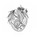 Welsh Dragon tattoo design idea
