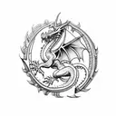 Welsh Dragon tattoo design idea