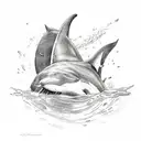 orca lava lamp  tattoo design idea