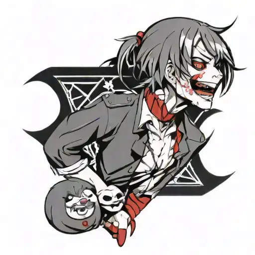 Tokyo ghoul juuzou scar tattoo design idea