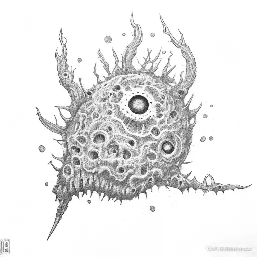 Bloodborne amygdala tattoo design idea