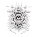 amygdala tattoo design idea
