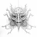 Bloodborne amygdala tattoo design idea