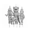 "Family" in Korean tattoo design idea