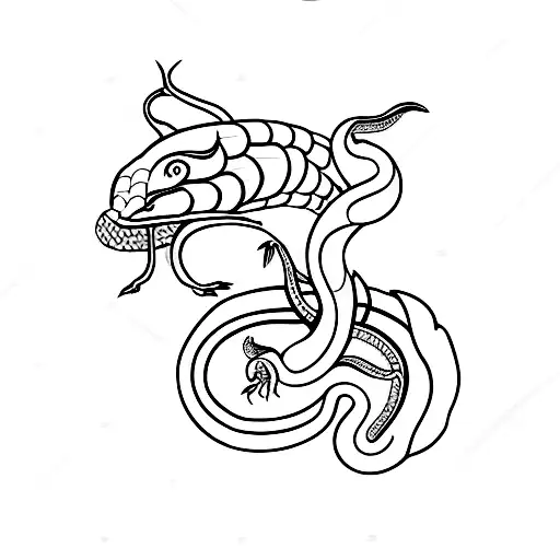 naga cobra, aum tattoo design idea