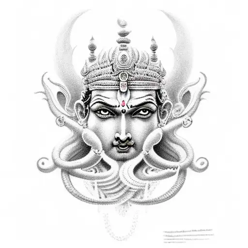 Tattoo uploaded by Circle Tattoo • Religious Vishnu and Radha Krishna Tattoo  made by Bhavesh Kalma • Tattoodo