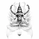 Lord Vishnu tattoo design idea