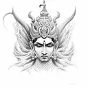 Lord Vishnu tattoo design idea