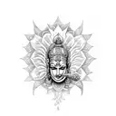Lord Vishnu tattoo design idea