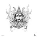 Lord Vishnu tattoo design idea