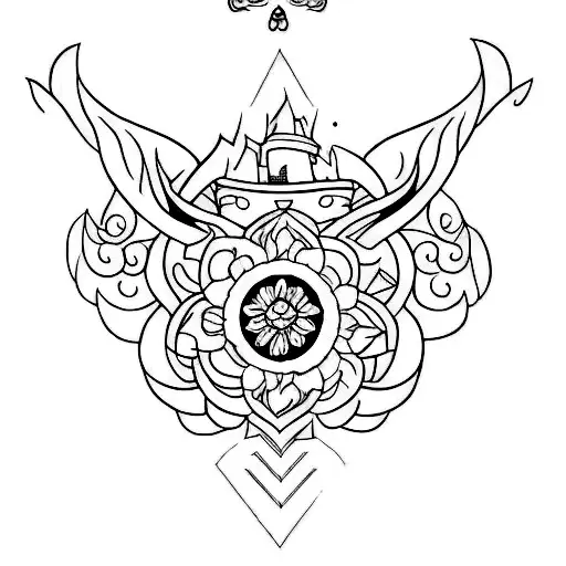 Create a tattoo design on anagram WCA tattoo design idea