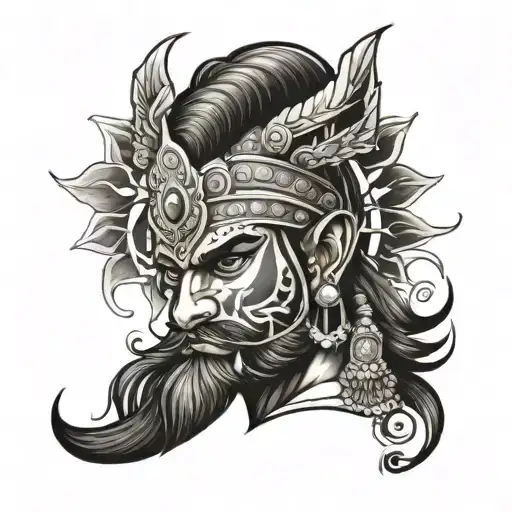 warrior rajput  tattoo design idea