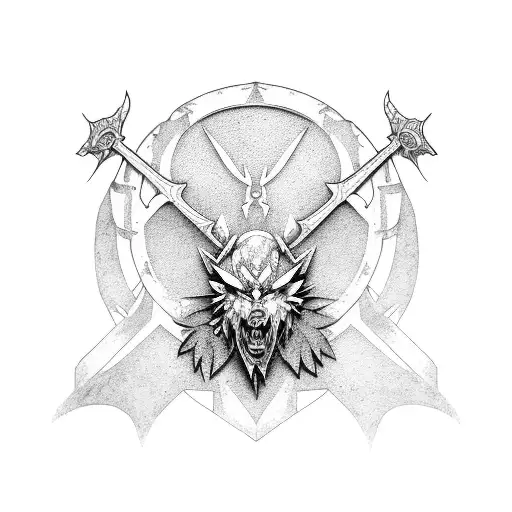the witcher signs tattoo design idea