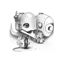 gamer loneliness  tattoo design idea