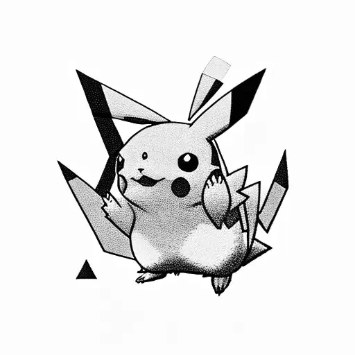 pikachu tattoo design idea